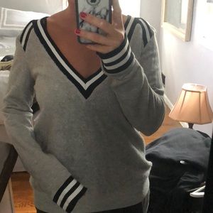 Grey Varsity sweater